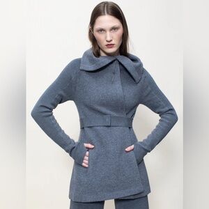 NFP Boiled Wool Belted Jacket w/ Back Pleats + Second belt